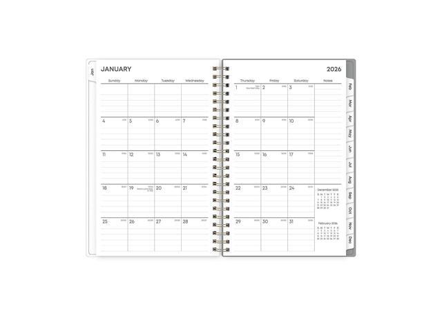 Sophie Frosted Weekly/Monthly Planner Floral Artwork 8 x 5 Multicolor Cover 12-Month Jan to Dec: 2026 140088