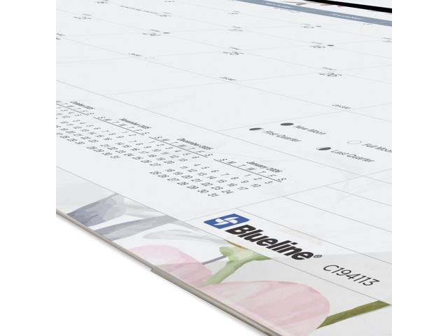 2026 Blueline Colorful Monthly Desk Pad Calendar, 22 x 17, Passion, January To December, C194113