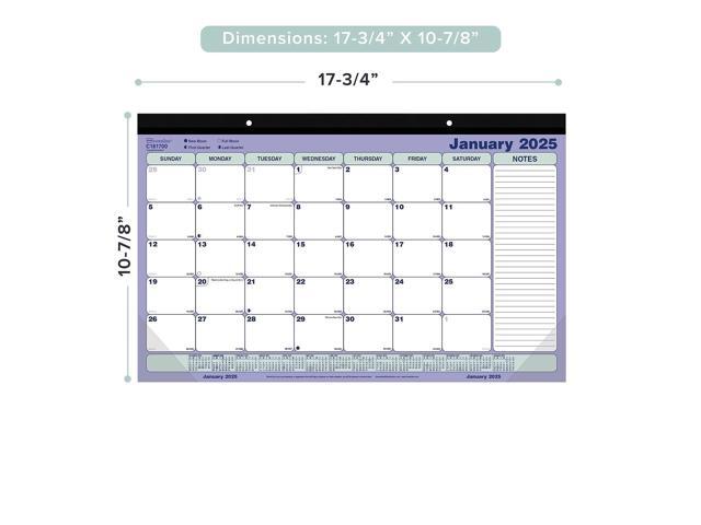 2026 Brownline Monthly Desk Pad Calendar, 17-3/4' x 10-7/8', Blue/White, January To December, C181700