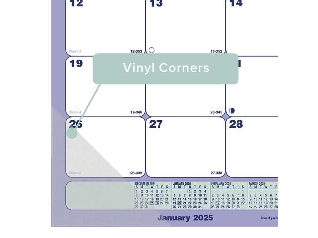 2026 Brownline Monthly Desk Pad Calendar, 17-3/4' x 10-7/8', Blue/White, January To December, C181700