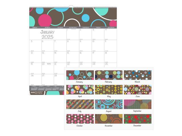House of Doolittle 100% Recycled Bubbleluxe Wall Calendar 12x12 2026