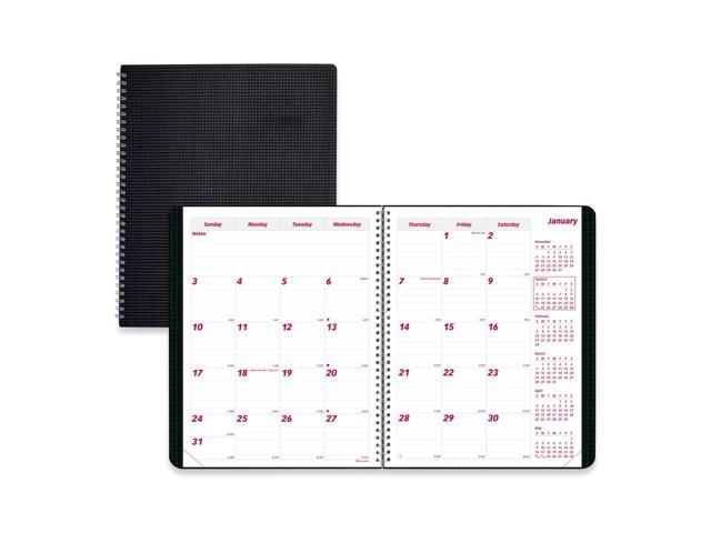 Brownline DuraFlex 14-Month Planner 11 x 8.5 Black 2026 CB1262VBLK