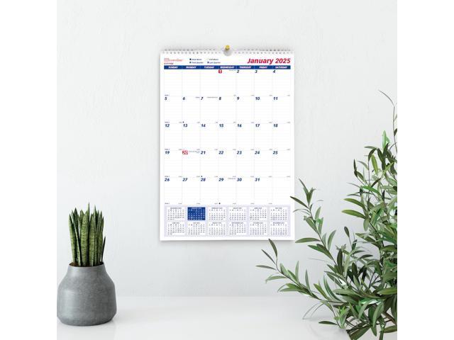 Brownline One Month Per Page Twin Wirebound Wall Calendar 12x17 2026 C171102