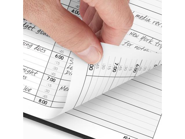 AT-A-GLANCE 2026 Two Person Daily Appointment Book, Black, Large, 8' x 11'
