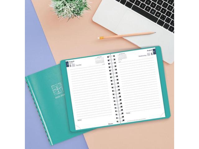 Academic Daily/Monthly Planner 8 x 5 Blue Cover 12-Month Aug to July: 2025 to 2026 CA201F02