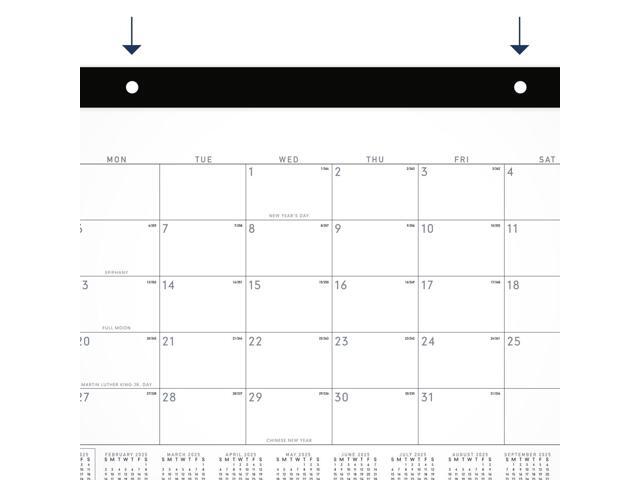 AT-A-GLANCE Contemporary 2026 Monthly Desk Pad Calendar, Compact, 18' x 11'