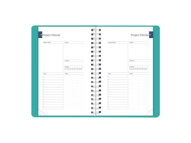 Academic Daily/Monthly Planner 8 x 5 Blue Cover 12-Month Aug to July: 2025 to 2026 CA201F02