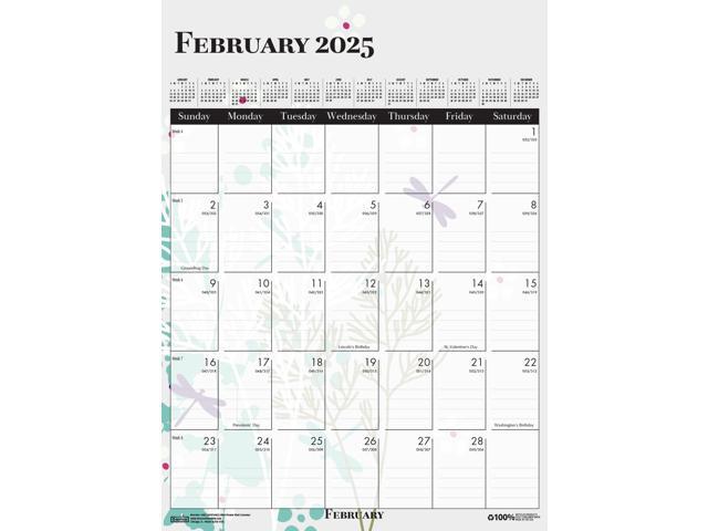House of Doolittle Wild Flower Wall Calendar 12x16.5 Wild Flowers 2026