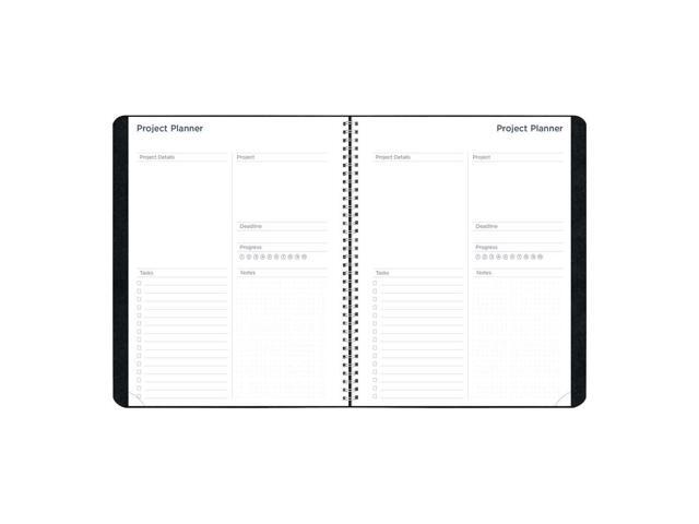Blueline Academic Monthly Planner 11 x 8.5 Black 2025 to 2026 CA701BLK