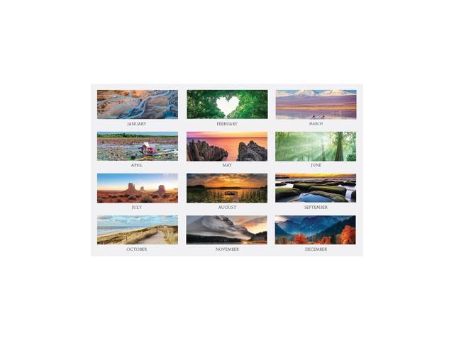 House of Doolittle Scenic Compact Three-Month Wall Calendar 8x17 2026