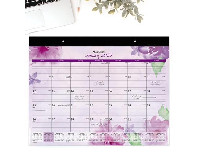 AT-A-GLANCE Beautiful Day 2026 Monthly Desk Pad Calendar, Standard, 21 3/4' x 17'