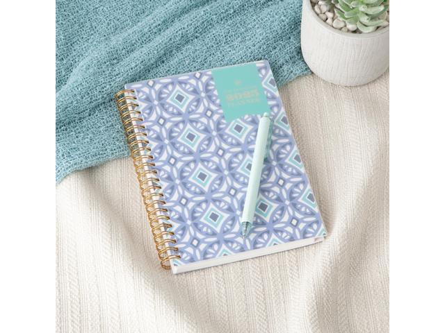 Blue Sky Day Designer Tile Weekly/Monthly Planner 8x5 Blue/White Cover 2026