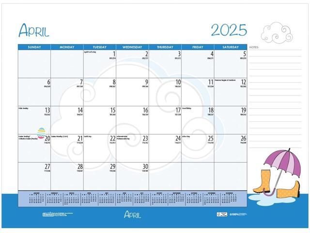 House of Doolittle Earthscapes Seasonal Desk Pad Calendar 18.5 x 13 2026