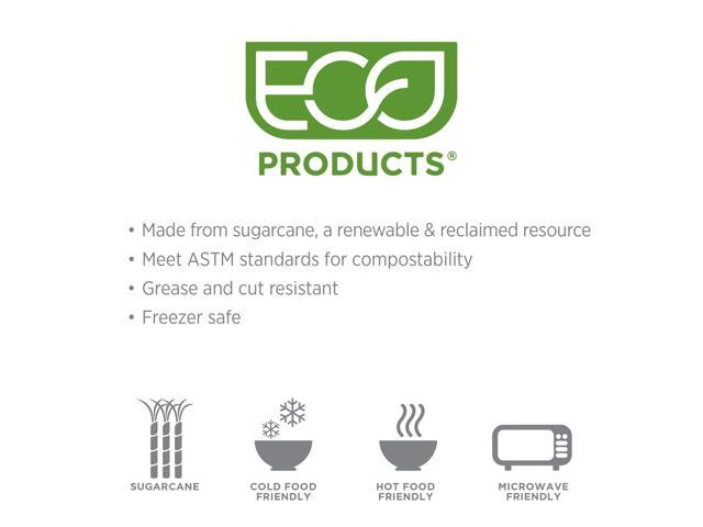 Eco-Products Vanguard Sugarcane Portion Cup Lid - Fits 2 oz Portion Cups - White - 2,500/Carton EP-SPCLID2NFA