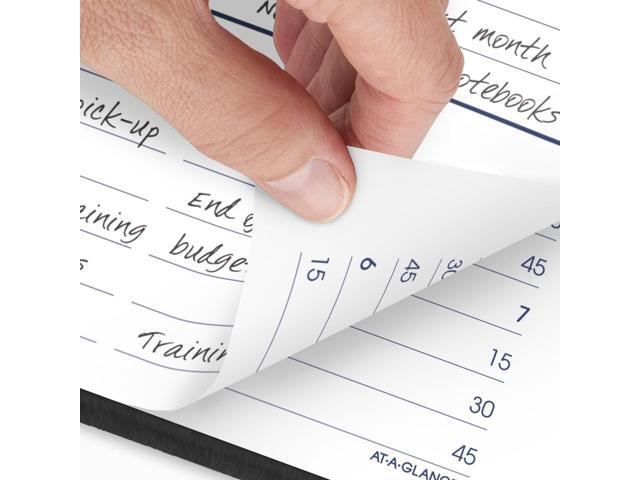 AT-A-GLANCE DayMinder 2026 Daily Appointment Book Planner, Black, Small, 5' x 8'