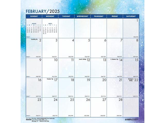Recycled Cosmos Tent Calendar Cosmos Artwork 6x6 2026 3639