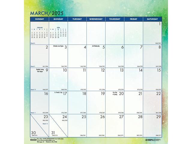Recycled Cosmos Tent Calendar Cosmos Artwork 6x6 2026 3639