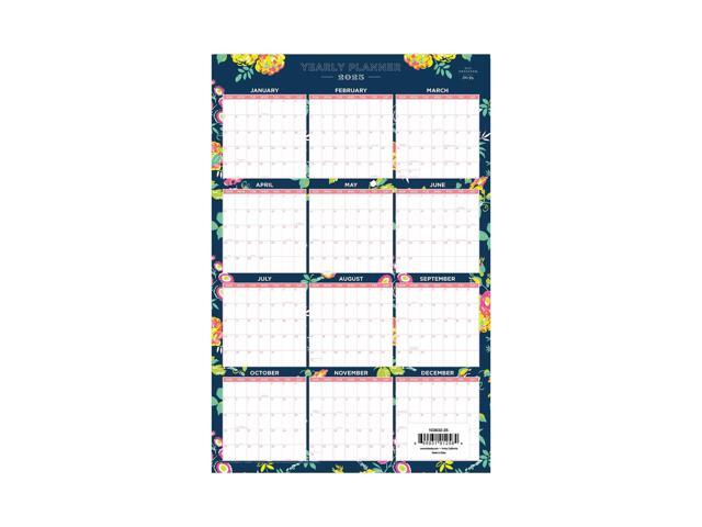 Blue Sky Day Designer Laminated Wall Calendar 36x24 2026 BLS103632