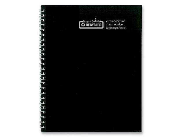 Spiralbound Academic Monthly Planner 11x8.5 Black Cover 14-Month 2025-2026 26302