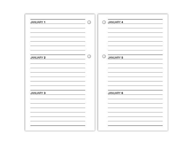 AT-A-GLANCE 2026 Recycled Daily Loose-Leaf Desk Calendar Refill, Standard, 3 1/2' x 6'