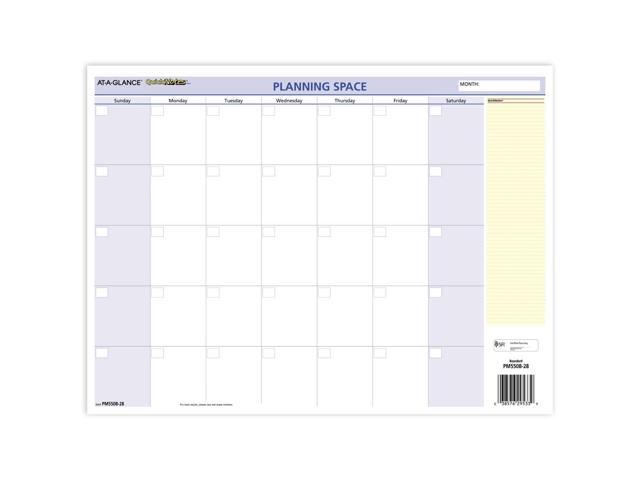 At-A-Glance QuickNotes Mini Erasable Wall Planner 16x12 2026 PM550B28