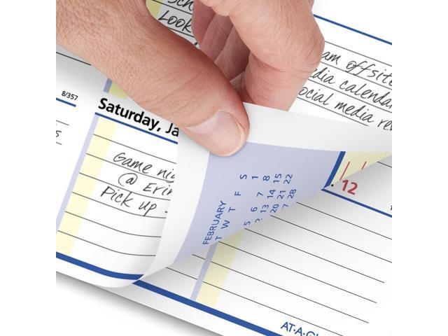 Flip-A-Week Desk Calendar Refill with QuickNotes 7 x 6 White Sheets 12-Month Jan to Dec: 2026 SW70650
