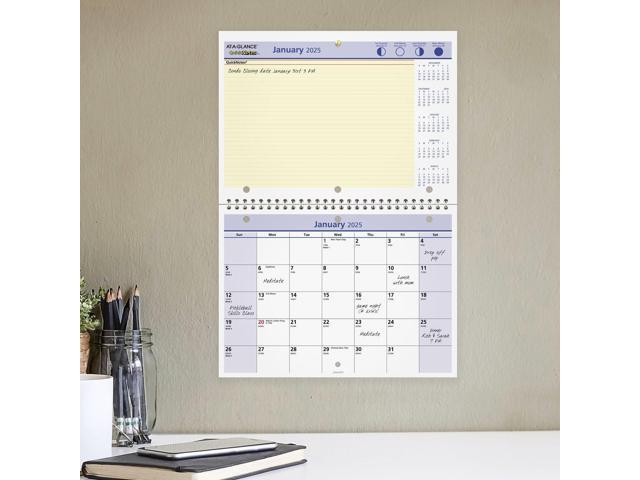 AT-A-GLANCE QuickNotes 2026 Monthly Desk Wall Calendar, Small, 11' x 8'