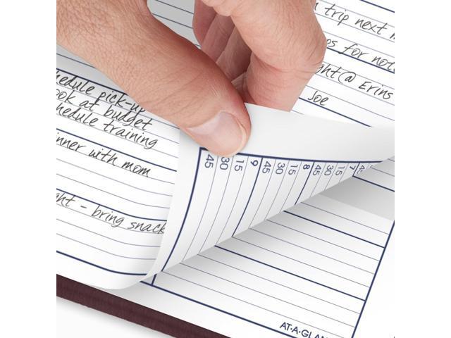 AT-A-GLANCE DayMinder 2026 Weekly Appointment Book Planner, Burgundy, Large, 8' x 11'