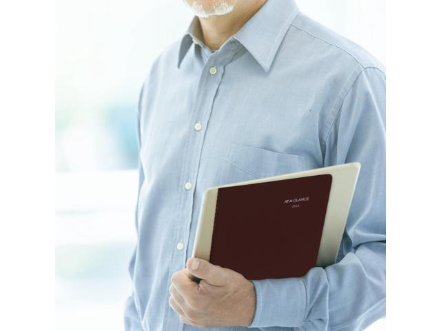AT-A-GLANCE DayMinder 2026 Weekly Appointment Book Planner, Burgundy, Large, 8' x 11'