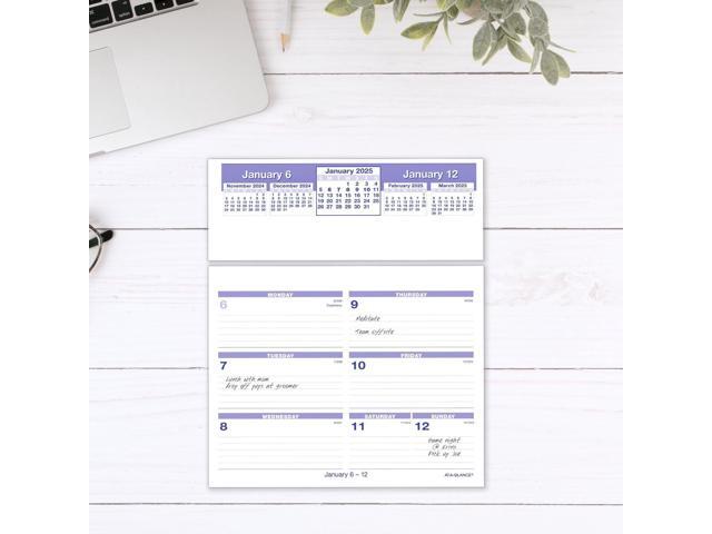 AT-A-GLANCE FLIP-A-WEEK 2026 Weekly Desk Calendar Refill, Small, 5 1/2' x 7'