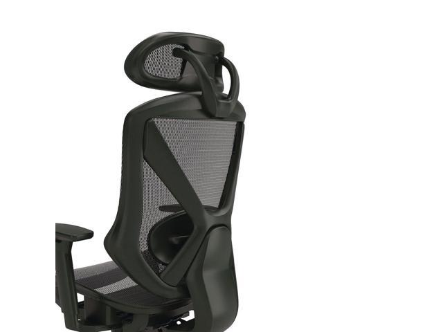 Alera Taunton Ergonomic Mesh Swivel Task Chair - Supports Up to 275lb - 17.44 to 20.98 Seat Height - Black Seat/Back, Black Base ALETN41BME18