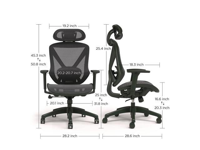 Alera Taunton Ergonomic Mesh Swivel Task Chair - Supports Up to 275lb - 17.44 to 20.98 Seat Height - Black Seat/Back, Black Base ALETN41BME18