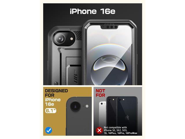 SUPCASE for iPhone 16e Case with Screen Protector (Unicorn Beetle Pro)