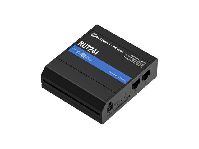 Teltonika RUT241, 4G LTE Cellular Network Router, DIN-Rail, Industrial, Gigabit
