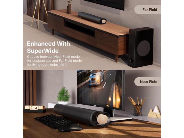 Creative Stage Pro - 2.1 Soundbar with Dolby Audio, HDMI, Bluetooth 5.3, USB Audio, for TV, PC and Mobile
