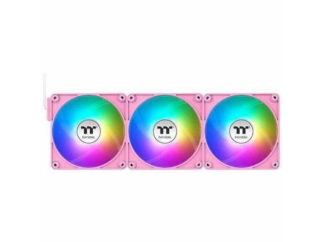 Thermaltake CT120 EX ARGB Sync PC Cooling Fan Bubble Pink 3-Pk CL-F219-PL12PK-A