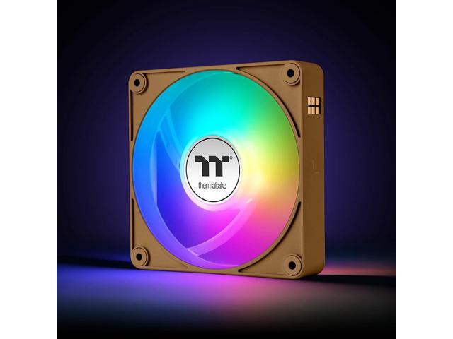 Thermaltake - CT120 EX ARGB Sync 120mm Computer Case Cooling Fan (3-Pack) - Gravel Sand - image 3