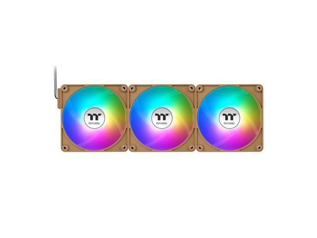 Thermaltake - CT120 EX ARGB Sync 120mm Computer Case Cooling Fan (3-Pack) - Gravel Sand - image 4