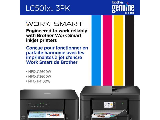 Brother - Genuine LC501XL3PK 3-Pack High Yield Color Ink Cartridges - Cyan/Magenta/Yellow - image 5