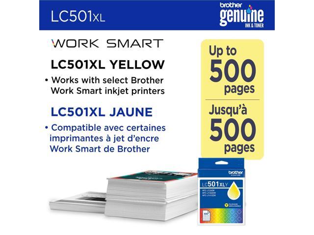 Brother Genuine LC501XLY High Yield Yellow Ink Cartridge