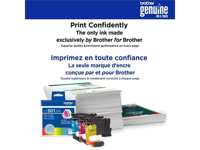 Brother Genuine LC501XLY High Yield Yellow Ink Cartridge