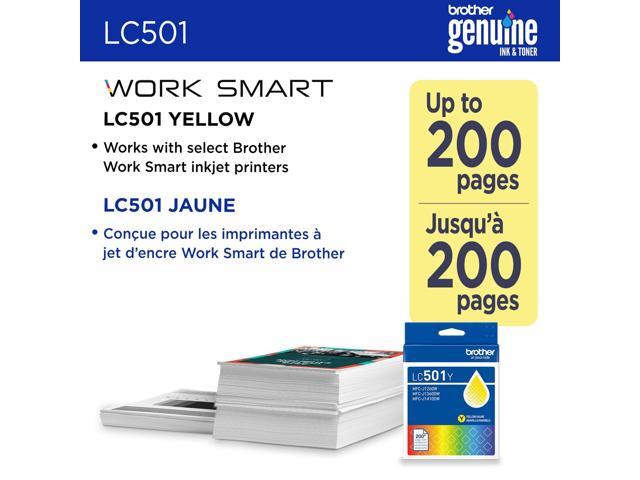 Brother Genuine LC501Y Standard Yield Yellow Ink Cartridge