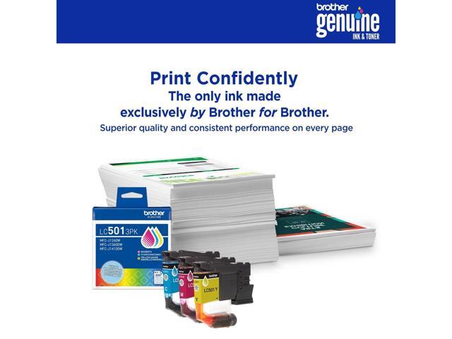 Brother Genuine LC501XL2PK Twin Pack High Yield Black Ink Cartridges