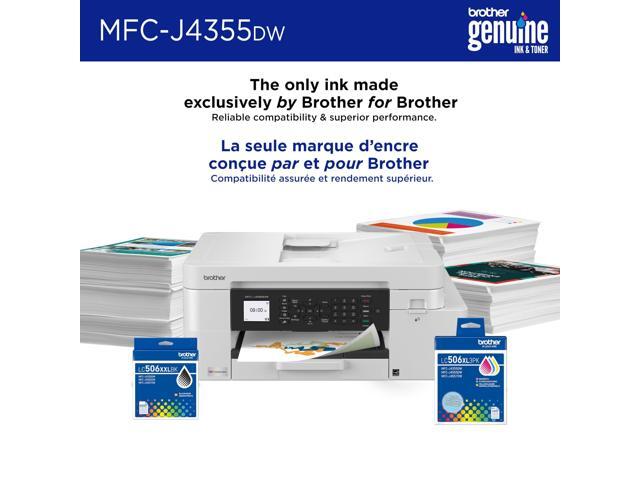 Brother - INKvestment 4355 Wireless All-in-One Inkjet Printer with 1.8” Color Display (MFC-J4355DW), Great for Small Offices - White - image 4