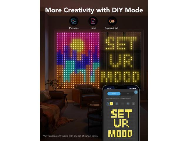 Govee - RGBIC Curtain Lights - Multi - image 5