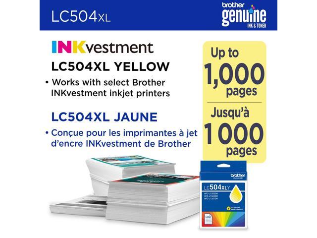 Brother LC504XLY Original High Yield Inkjet Ink Cartridge Single Pack Yellow 1 Pack
