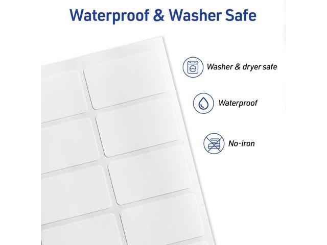 No-Iron Fabric Labels Handwrite Only 1 x 1.75 White 10/Sheet 10 Sheets/Pack 40723