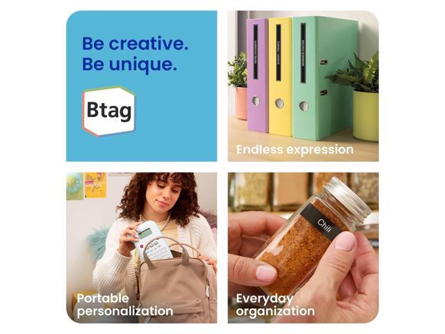 Brother - P-touch Btag 3-Pack Label Tape (BTAG-3M01), 1/2" x 13.1’ (12mm x 4m), White on Clear, Black on White, White on Black - image 2