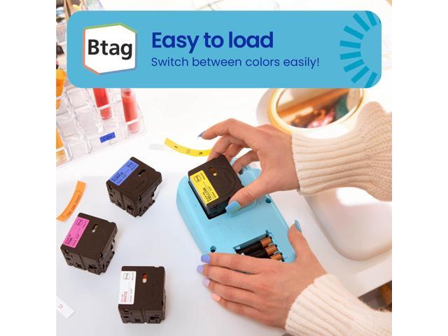 Brother - P-touch Btag Blue on White Label Tape (BTAG233), 1/2" x 13.1' (12mm x 4m), Only for use with PT-N10, PT-N20, PT-N25BT - image 5