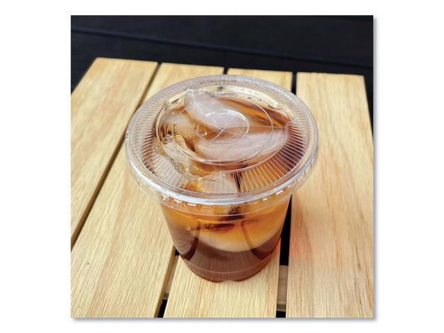 Boardwalk Crystal-Clear Cold Cup Lids 1000/Carton BWKPET912STRAW